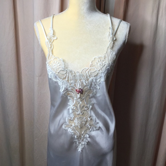 Vintage California Dynasty Satin Nightgown Slip L - Picture 1 of 12